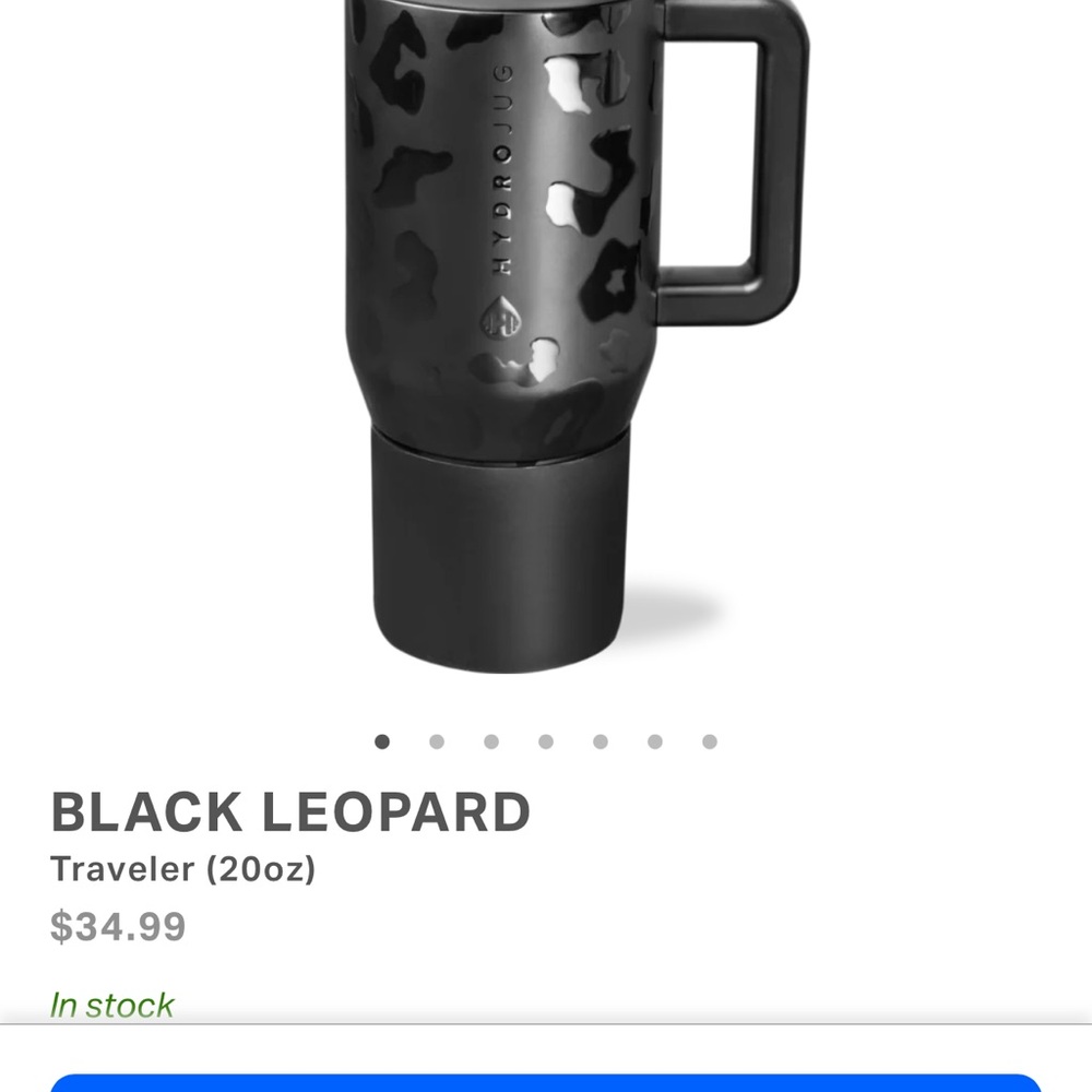 Hydro Flask Camo Black Traveler Mug
